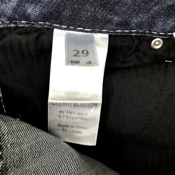 Shyanne “Cherry Blossom” Floral Embroidered & Rhinestone Boot Cut Jeans, size 29 - Picture 9 of 9